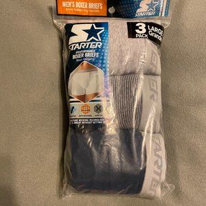 Starter brand Men's Boxer Briefs NWT 3-pack L